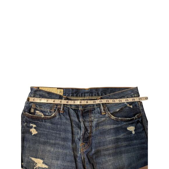 Abercrombie & Fitch Cut Off Jorts Size 33 Denim Jean Shorts Frayed Hem Mens S - Picture 8 of 13